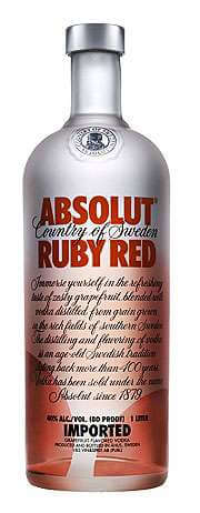 Absolut Ruby Red Vodka Photo