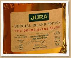 Isle Of Jura Delme Evans Special Edition Single Malt Scotch Photo