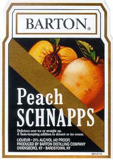 Barton Peach Schnapps Photo