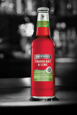 Smirnoff Malt Mixed Drink - Cranberry and Lime Photo